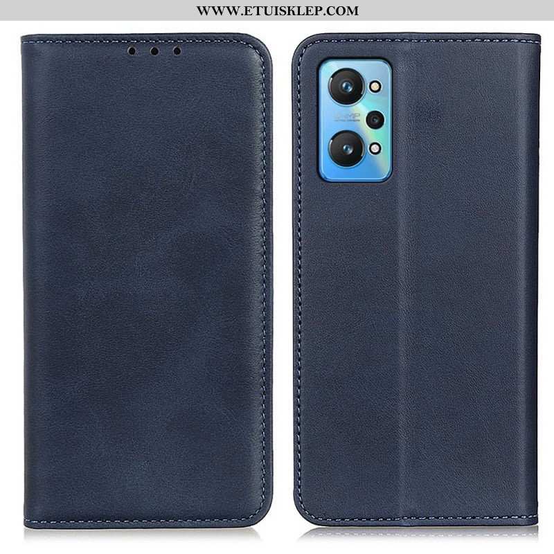 Etui Na Telefon do Realme GT Neo 3T / Neo 2 Etui Folio Elegancka Dwoina Skórzana